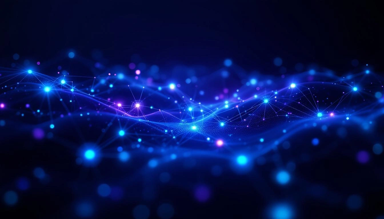 AI creative suite futuristic technology background